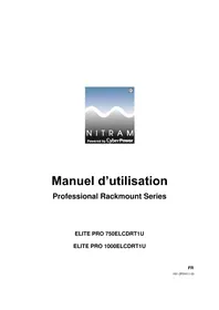 Notice Nitram ELITE PRO 1000ELCDRT1U Alimentation d'énergie non interruptible