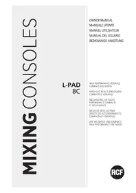 Notice RCF L-PAD 8C Table de mixage