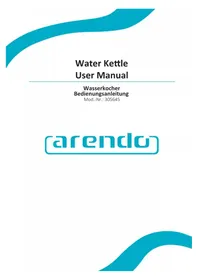 Notice Arendo MAYA 306697 Bouilloire