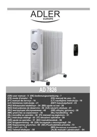 Notice ADLER AD 7826 Chauffage
