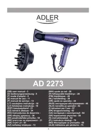 Notice ADLER AD 2273 Seche linge