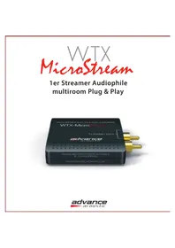Notice ADVANCE WTX-MICROSTREAM Récepteur de musique