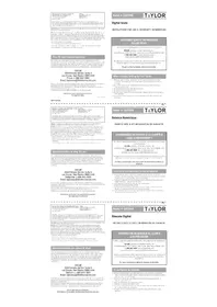 Notice Taylor 5297040 Balance