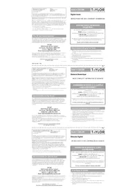 Notice Taylor 5301388 Balance