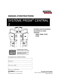 Notice LINCOLN ELECTRIC PRISM CENTRAL SYSTEM 2 Poste à souder