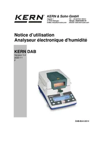 Notice Kern DAB 100-3 Balance