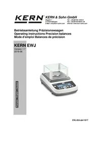 Notice Kern EWJ 300-3H Balance