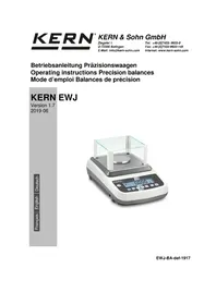 Notice Kern EWJ 6000-1M Balance