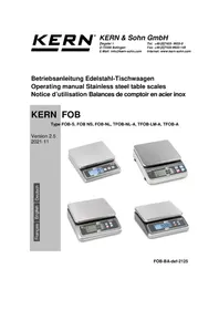 Notice Kern FOB 7K-4NLO Balance