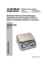 Notice Kern FXN 10K-3N Balance