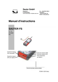 Notice Kern FS 4-500 équipements de mesure