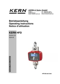 Notice Kern HFD 10T-3 Appareil photo