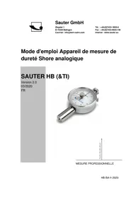 Notice Kern HBD 100-0 équipements de mesure