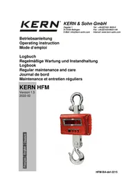 Notice Kern HFM 5T0.5 Appareil photo