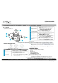 Notice StarTech.com UNIVKMKO-LAPTOP-LOCK Serrure