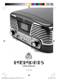 Notice GPO MEMPHIS Platine disque