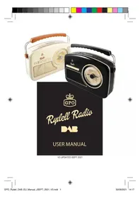 Notice GPO RYDELL DAB Radio