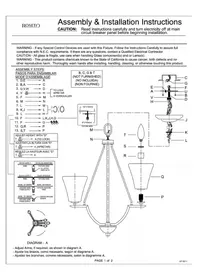 Notice Roseto EMILY PCH9117ANTWHG Lampe