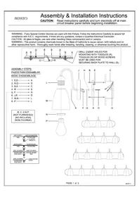 Notice Roseto LILY PBF4520ABZ Lampe
