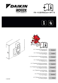 Notice DAIKIN ROCON U1 Contrôle climatique