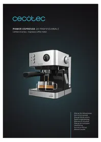Notice CECOTEC POWER ESPRESSO 20 PROFESSIONALE Machine à café