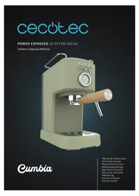 Notice CECOTEC POWER ESPRESSO 20 RETRO GREEN Machine à café