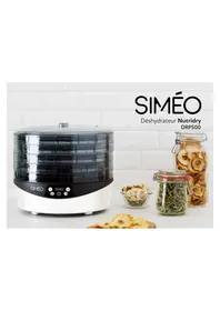 Notice SIMEO NUTRIDRY DRP500 Déshydrateur alimentaire