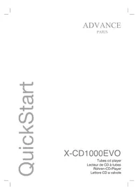 Notice ADVANCE X-CD1000 EVO Lecteur/enregistreur de cd
