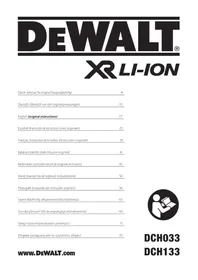 Notice DEWALT DCH033 Perceuse