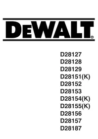 Notice DEWALT D28154 Broyeur