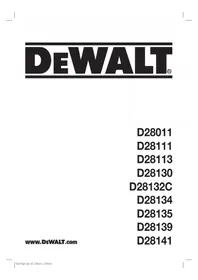 Notice DEWALT D28011 Broyeur