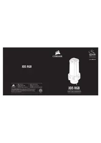 Notice CORSAIR XD5 RGB Système de refroidissement de matériel informatique