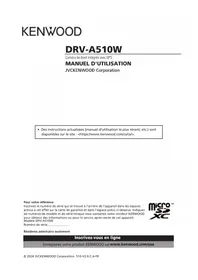 Notice KENWOOD DRV-A510W Dashcam