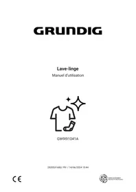 Notice GRUNDIG GW9I91041A Machine à laver
