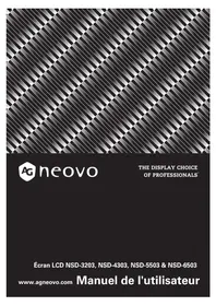 Notice AG Neovo NSD-5503 Moniteur