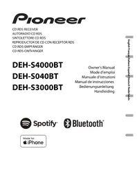 Notice PIONEER DEH-S040BT Autoradio