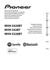 Notice PIONEER MVH-S42BT Multimedia Autoradio