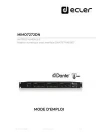 Notice Ecler MIMO7272DN Non catégorisé