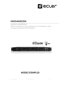 Notice Ecler MIMO4040CDN Non catégorisé