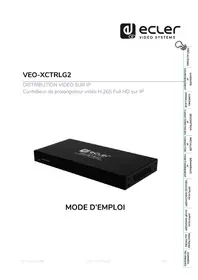 Notice Ecler VEO-XCTRLG2 Non catégorisé
