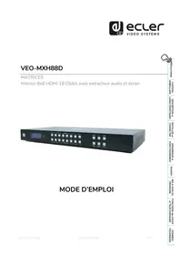 Notice Ecler VEO-MXH88D Non catégorisé
