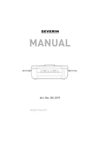 Notice SEVERIN RG 2350 Appareil à fondue, raclette et wok