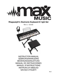 Notice MAX RHAPSODY61L Instrument de musique