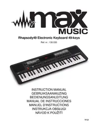 Notice MAX RHAPSODY49 Instrument de musique