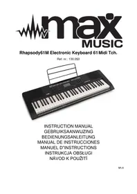 Notice MAX RHAPSODY61M Instrument de musique
