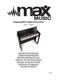 Notice MAX RHAPSODYDP61 Instrument de musique
