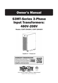 Notice Tripp Lite S3MT-30K480V Alimentation d'énergie non interruptible