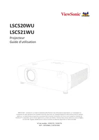 Notice VIEWSONIC LSC521WU Projecteur