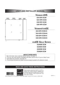 Notice vänEE G2400EE Climatisation