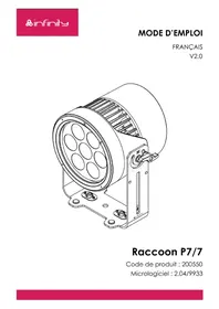 Notice INFINITY RACCOON P7/7 Éclairage